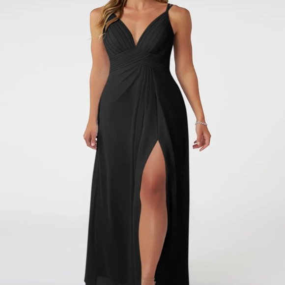 NWT Black Azazie Bridesmaid/Formal Dress Size 8 - Picture 1 of 10